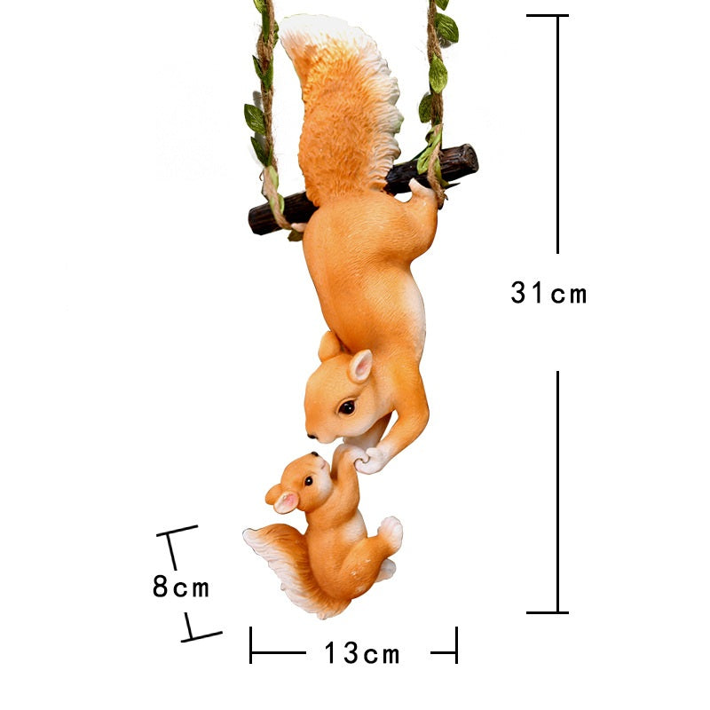 **Simulated Resin Animal Garden Hanging Ornaments**