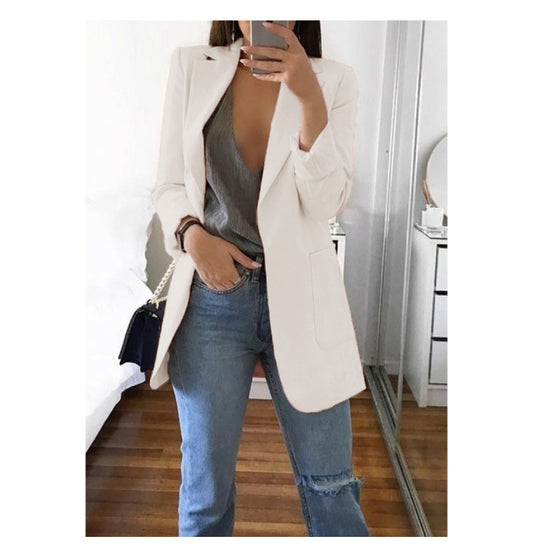 # Women's Slim-Fit Lapel Blazer