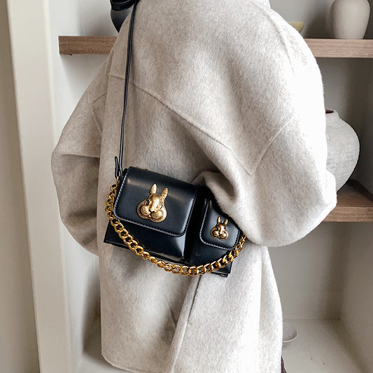**Stylish Crossbody Bag (PU Shoulder Bag, Niche Design)**