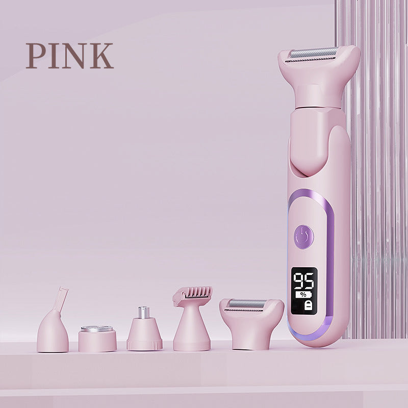 # Digital Display 5-in-1 Electric Hair Shaver for Women