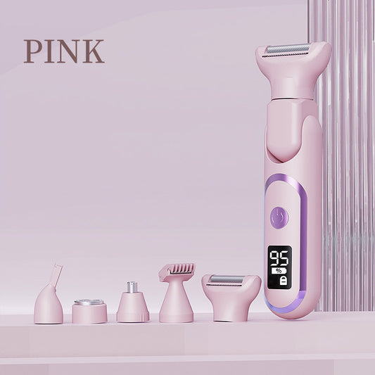 # Digital Display 5-in-1 Electric Hair Shaver for Women