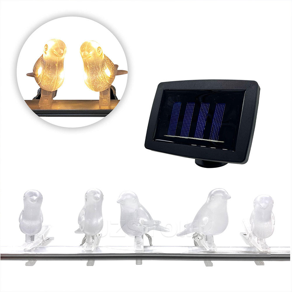 # Solar-Powered Outdoor Bird Decorative String Lights
