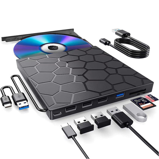 Multifunctional external DVD burning drive