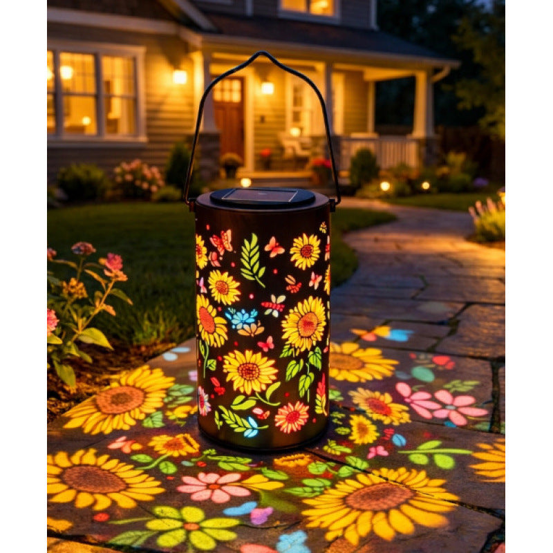 # Sunflower Iron Solar Garden Light