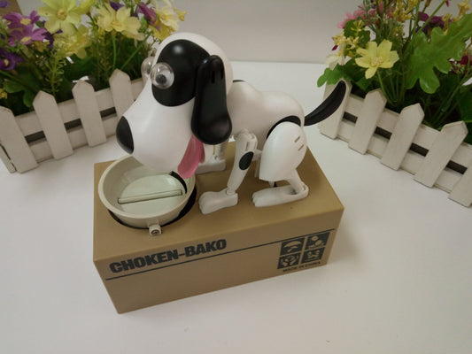 **Dog Piggy Bank Money-Eating Dog**