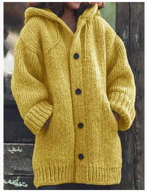 **Stylish Solid Color Loose Fit Warm Sweater for Autumn and Winter**
