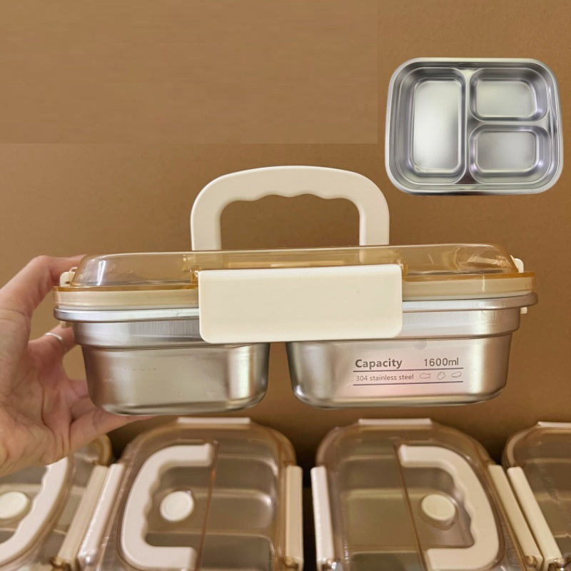 304 Stainless Steel Compartment Insulated Lunch Box