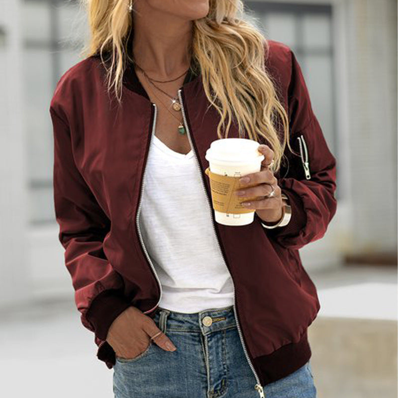 # Women's Zipper Casual Jacket