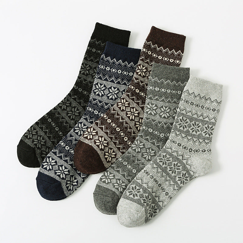 **Men's Autumn/Winter Socks | Mid-Calf Socks, 5-Pair Pack**