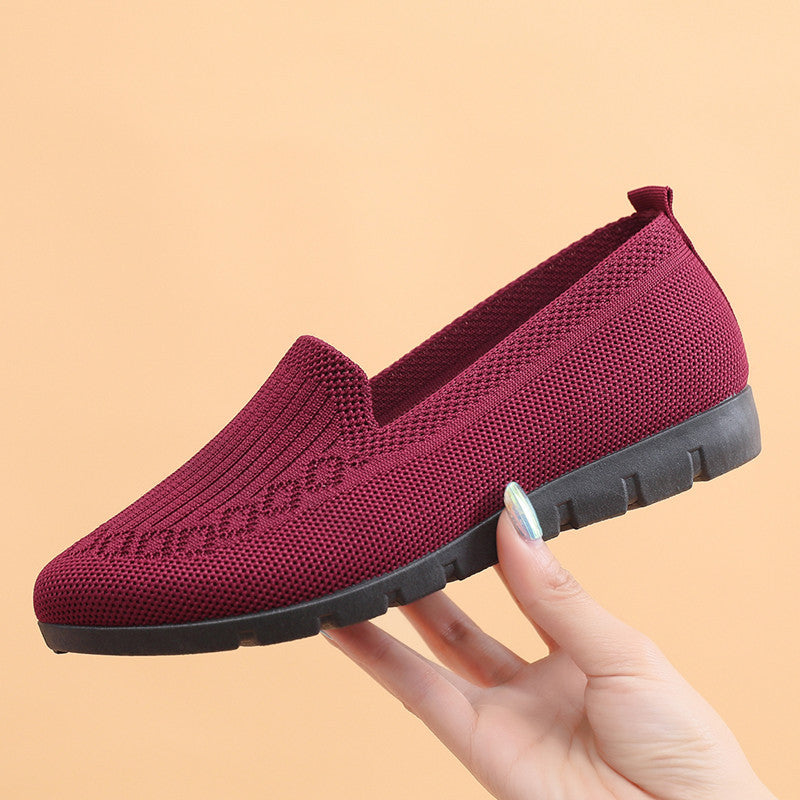 Women's Cloth Shoes with Flyknit Mesh Upper