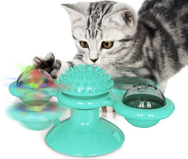 # Rotating Glowing Cat Carousel Interactive Toy