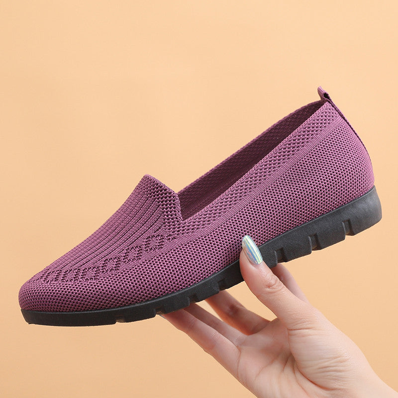 Women's Cloth Shoes with Flyknit Mesh Upper