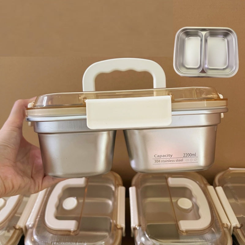 304 Stainless Steel Compartment Insulated Lunch Box