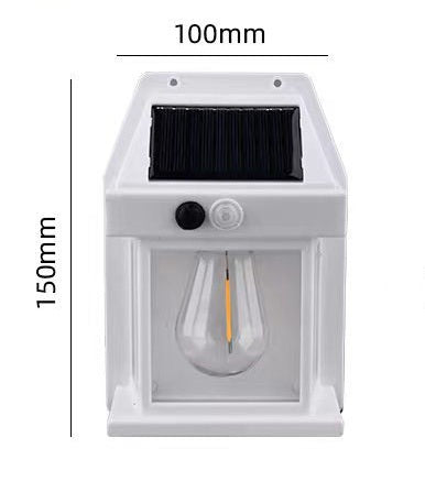 Solar-Powered Smart Sensor Wall Lamp for Courtyards