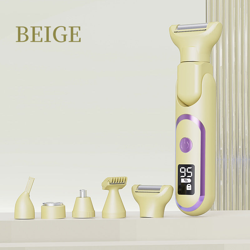 # Digital Display 5-in-1 Electric Hair Shaver for Women