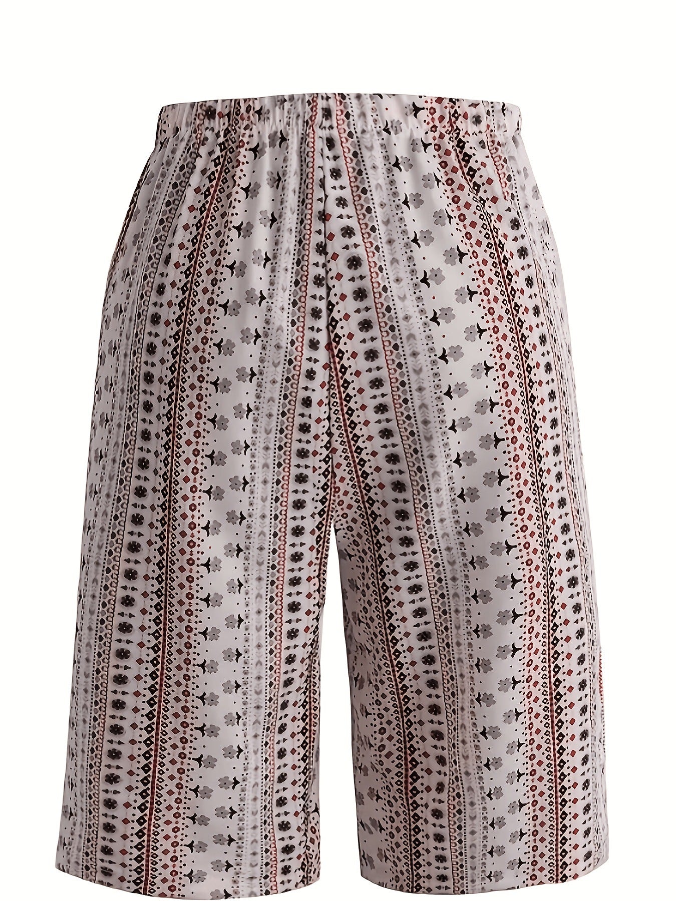 # Women's Retro Print Casual Mid-Length Shorts