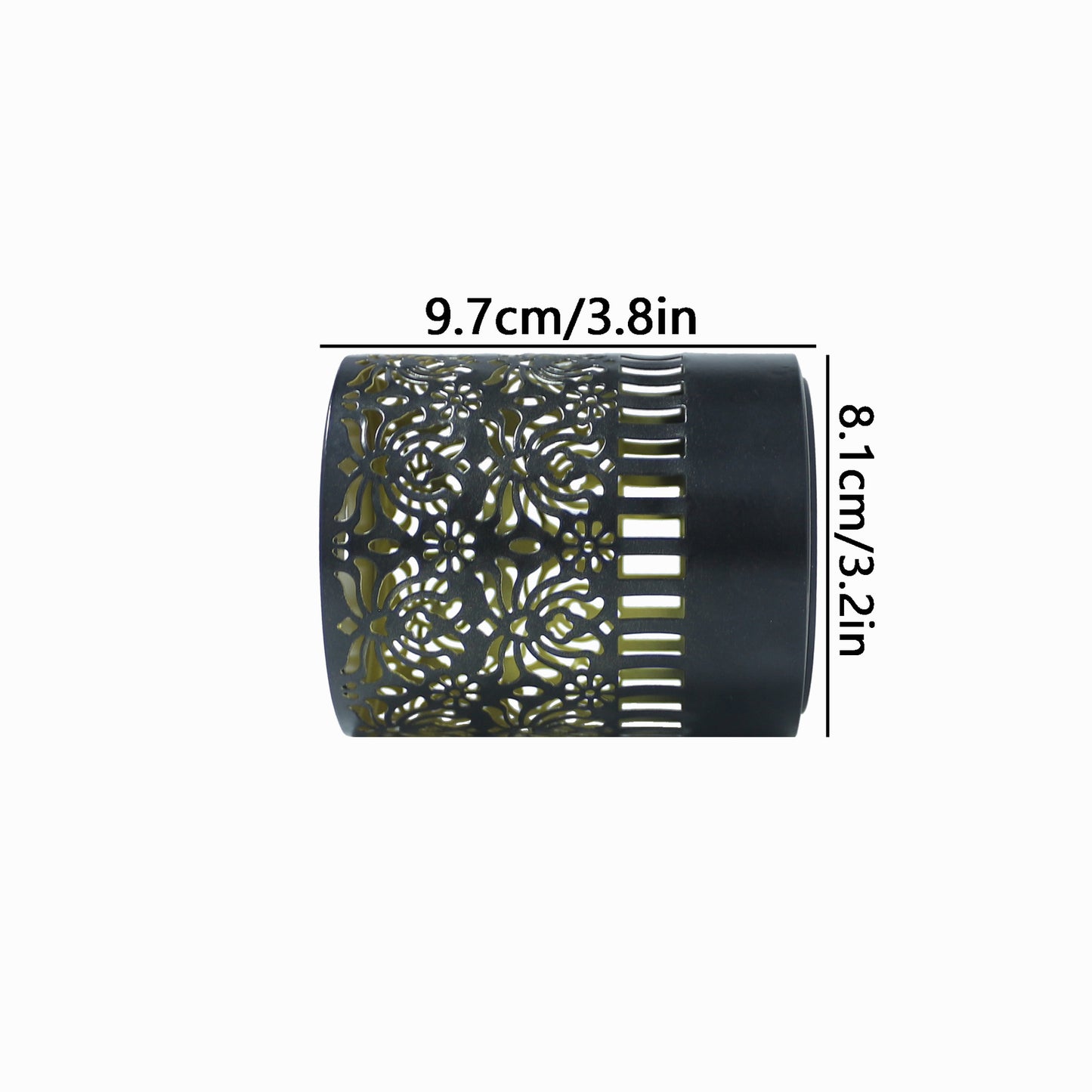 Solar-Powered Wall-Mounted Perforated Projector Light