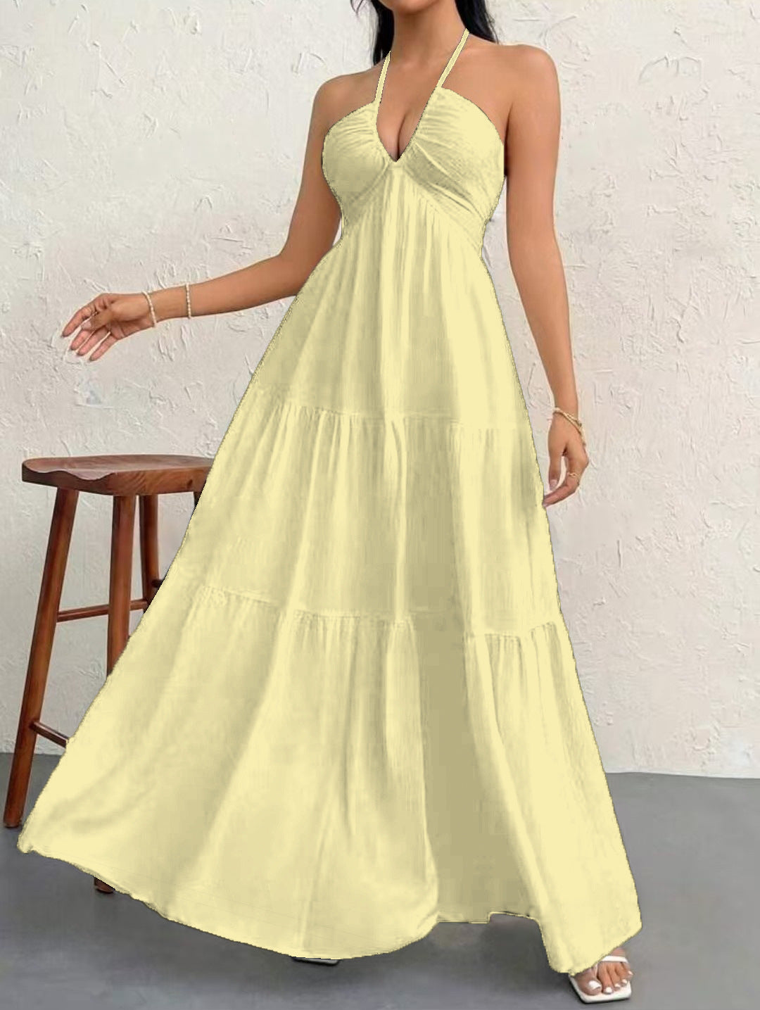 # Off-Shoulder Waist-Defining Dress
