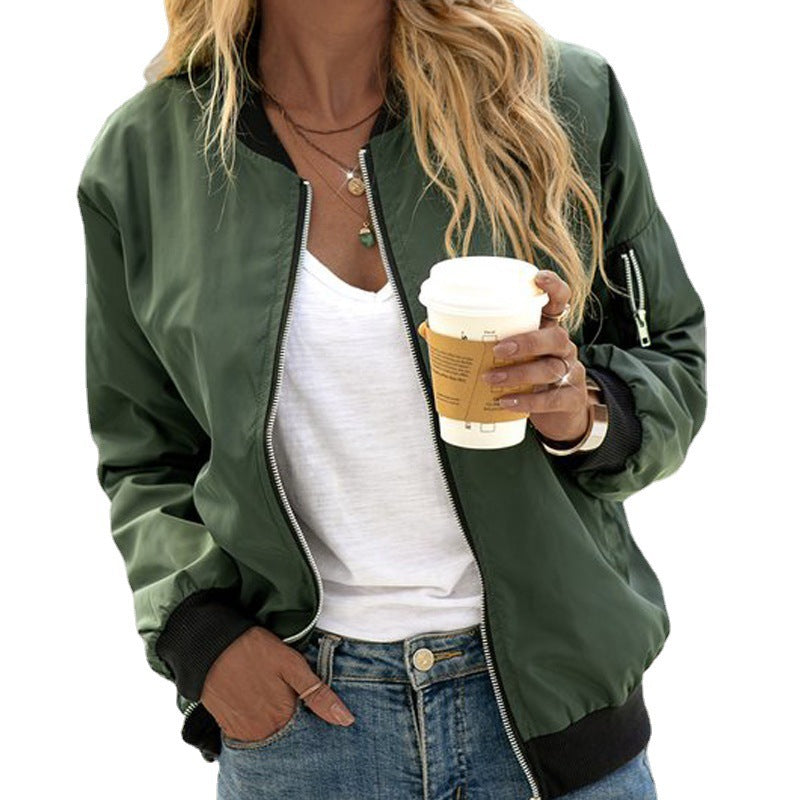 # Women's Zipper Casual Jacket