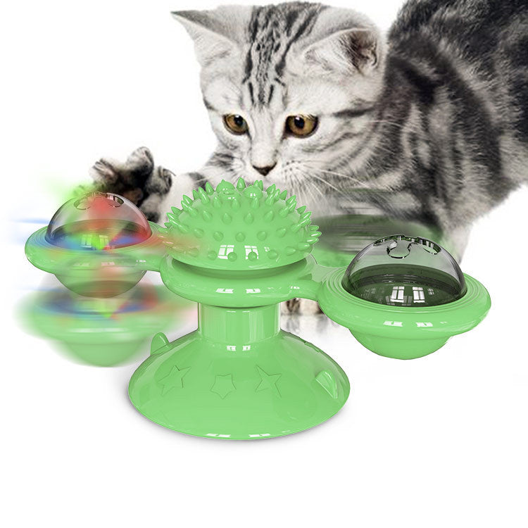 # Rotating Glowing Cat Carousel Interactive Toy