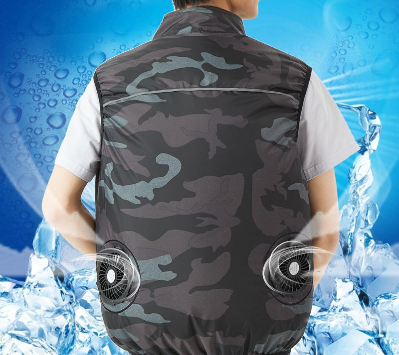 # Outdoor Cooling Vest with Air Conditioner Fan
