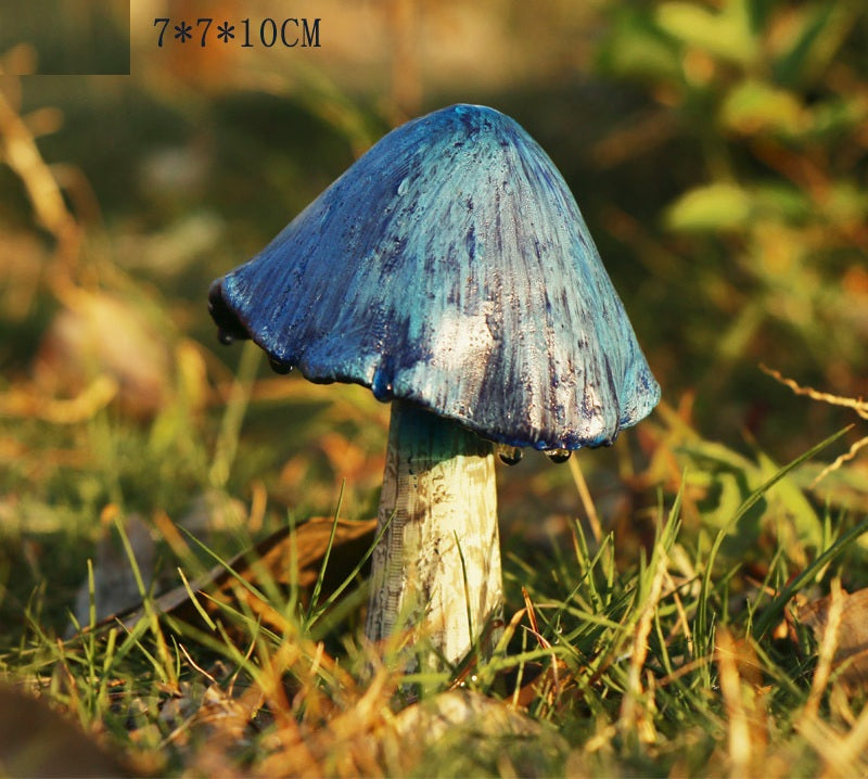 **Outdoor Artificial Mushroom Resin Landscape Ornament**