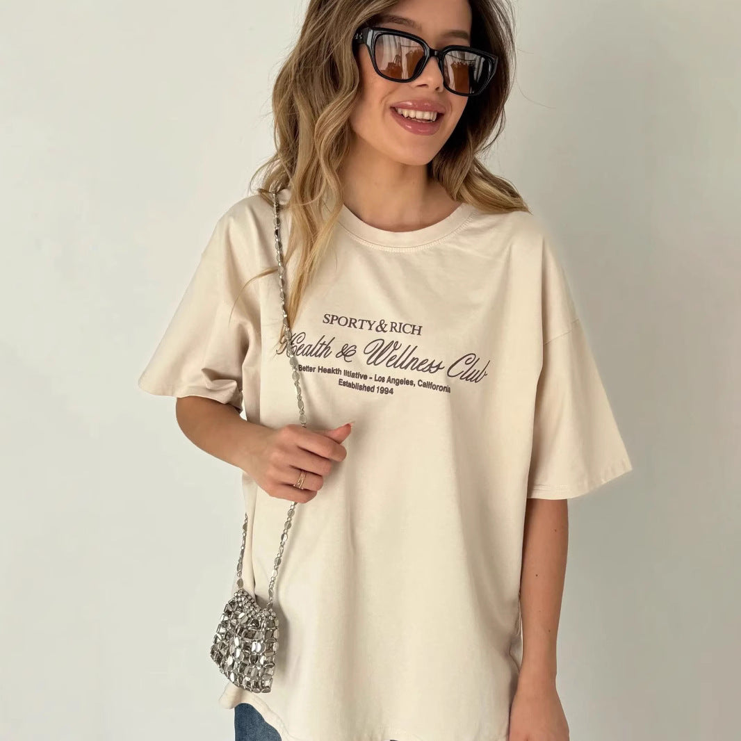 Casual and Versatile 100% Cotton Short-Sleeve T-Shirt