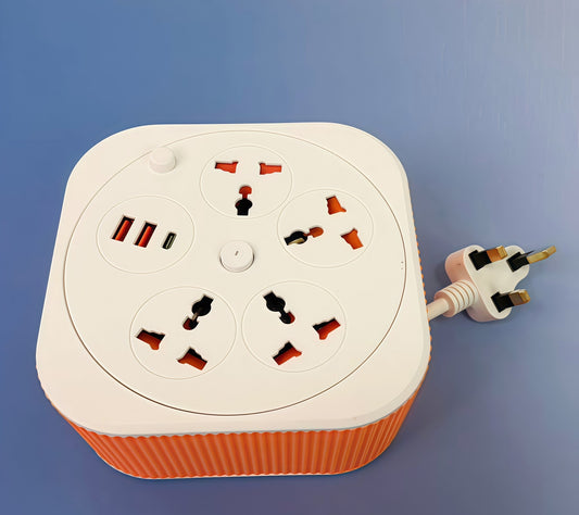 Square Retractable Power Strip