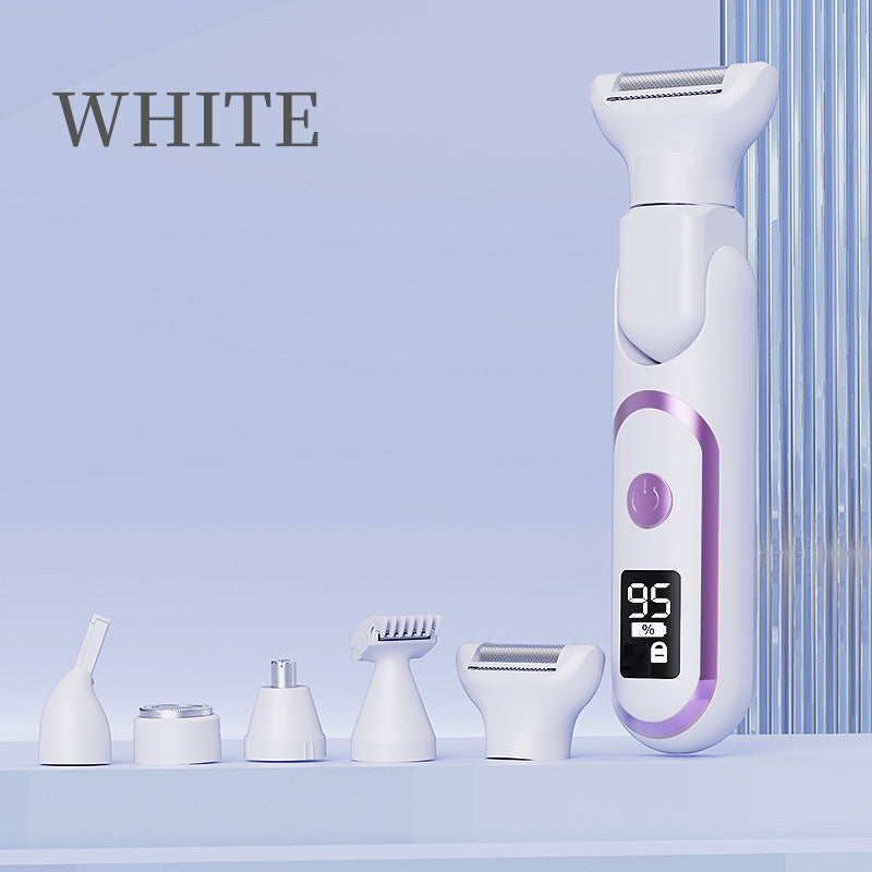 # Digital Display 5-in-1 Electric Hair Shaver for Women