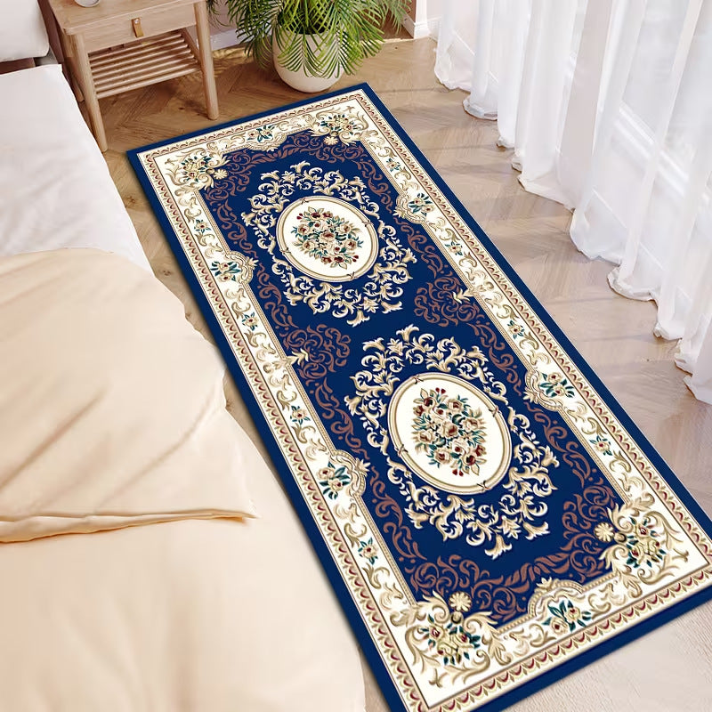 # Long Crystal Velvet Bedside Rug