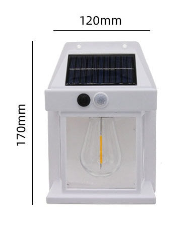 Solar-Powered Smart Sensor Wall Lamp for Courtyards