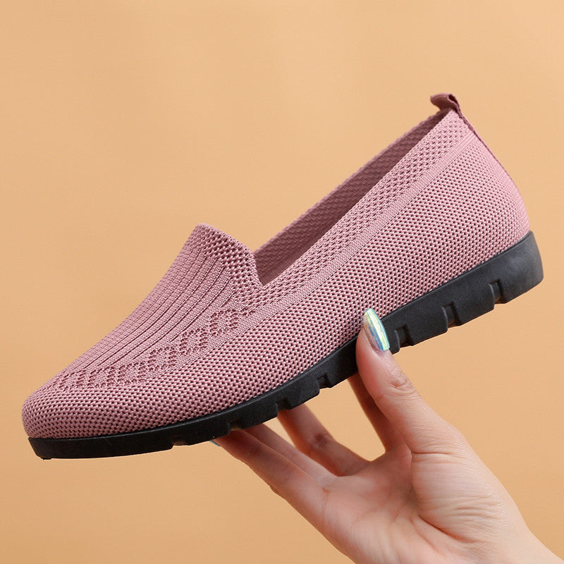 Women's Cloth Shoes with Flyknit Mesh Upper