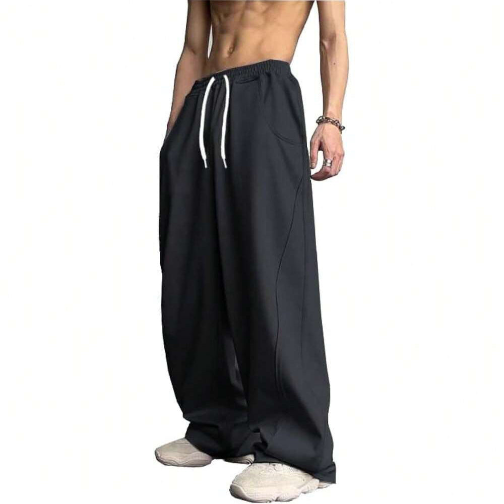 Loose-fitting Straight-Leg Sports Pants