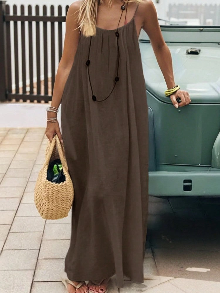 # Women's Backless Loose-fitting Dress