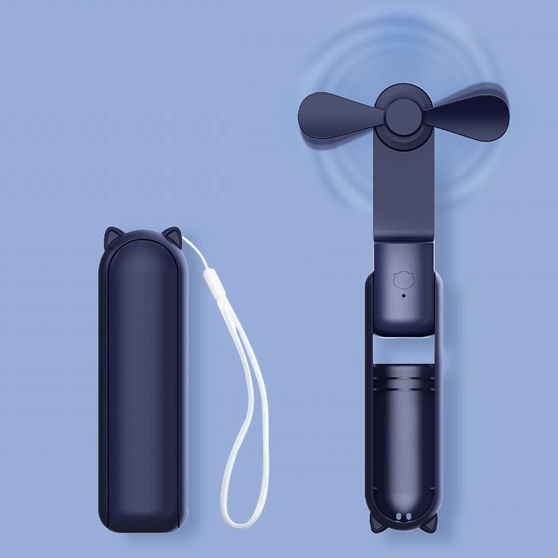# 2-in-1 Folding Handheld Fan