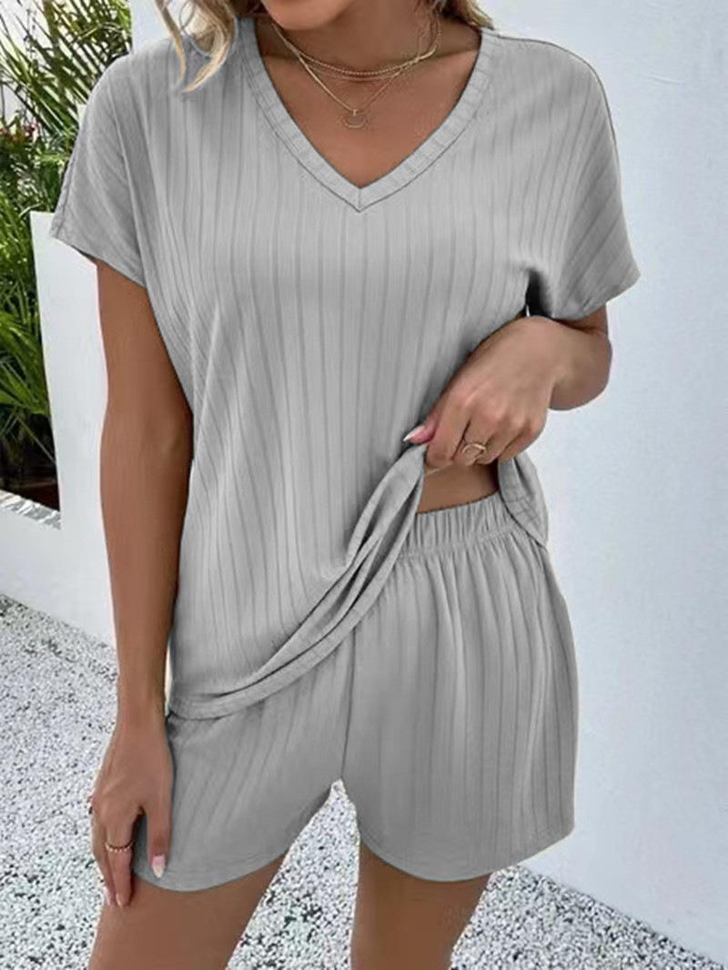 # Women's Knitted Two-Piece Home Wear Set