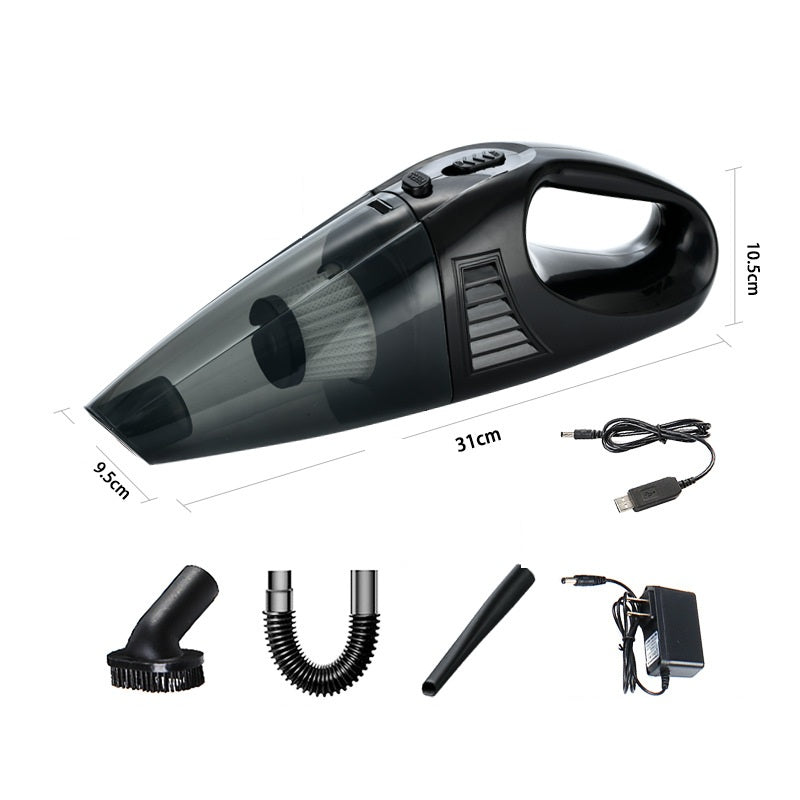 High-power handheld vacuum cleaner for home and car