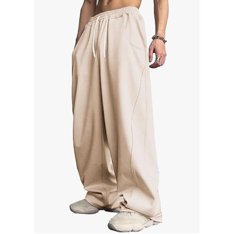 Loose-fitting Straight-Leg Sports Pants