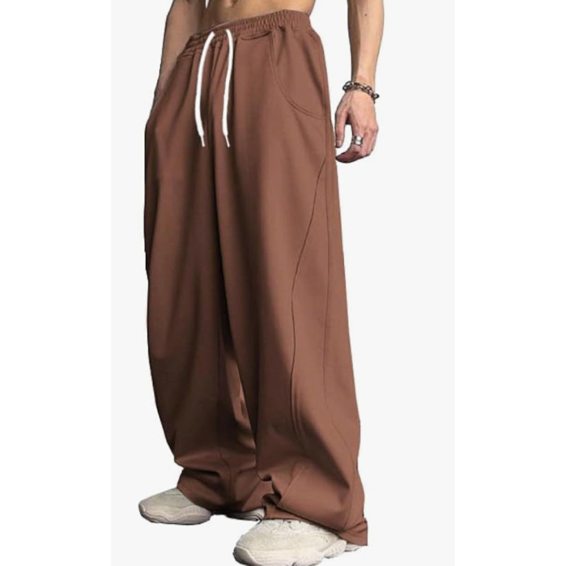 Loose-fitting Straight-Leg Sports Pants