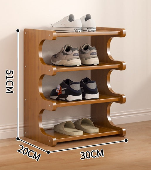 Bamboo Multi-Layer Shoe Rack