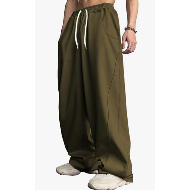 Loose-fitting Straight-Leg Sports Pants