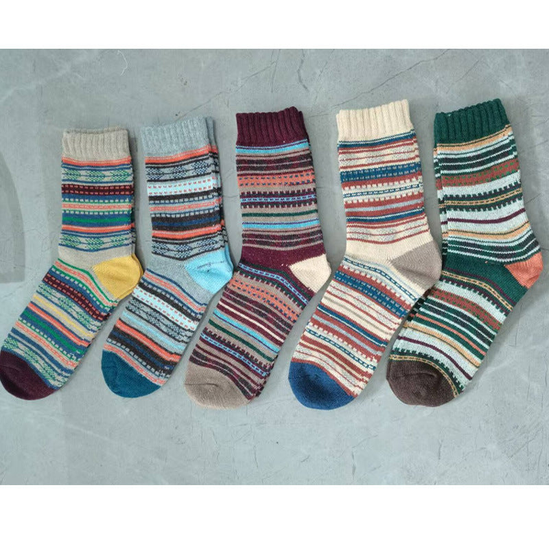 **Men's Autumn/Winter Socks | Mid-Calf Socks, 5-Pair Pack**