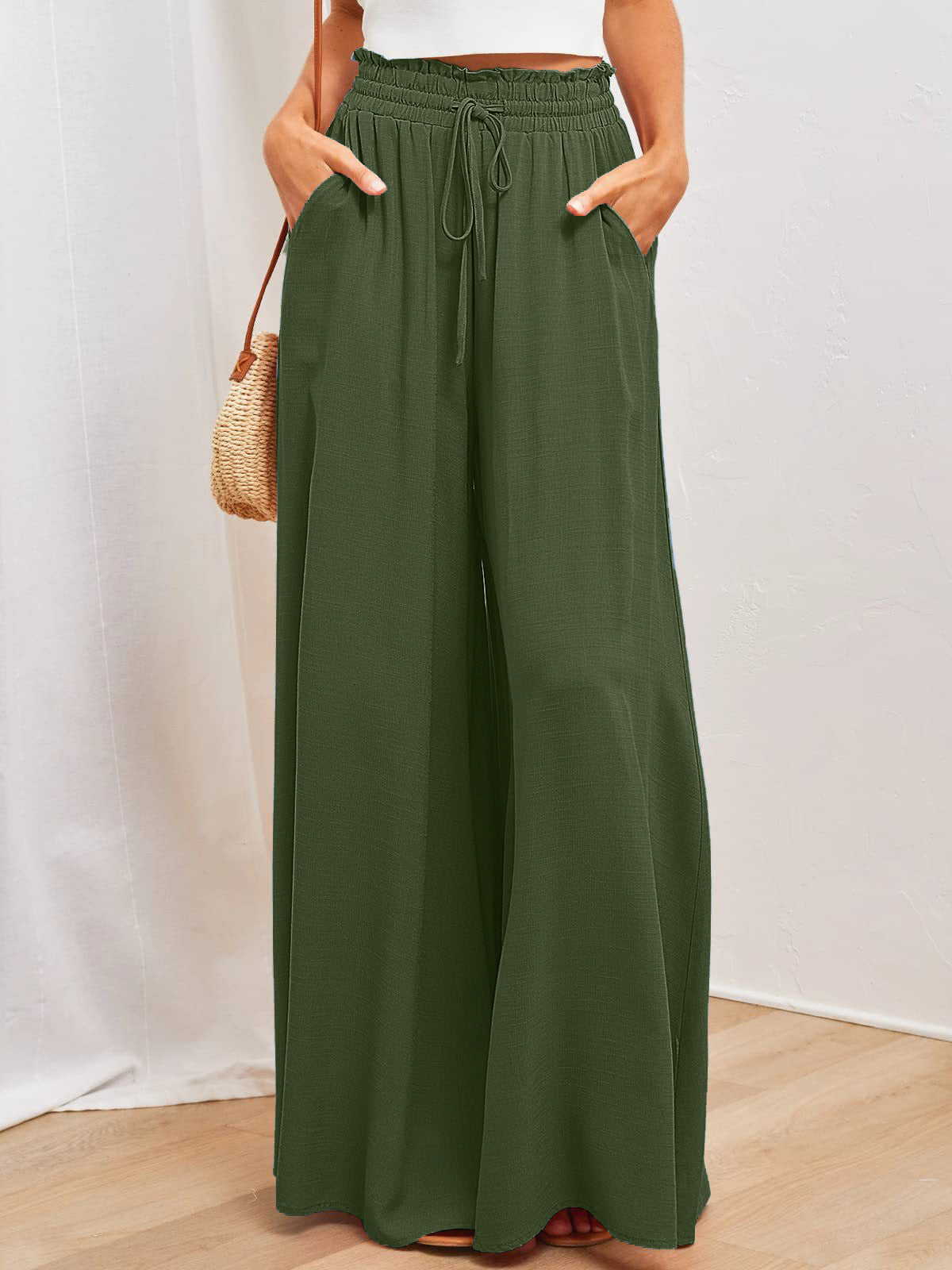 # Women's Loose-fitting Fashion Wide-Leg Casual Trousers