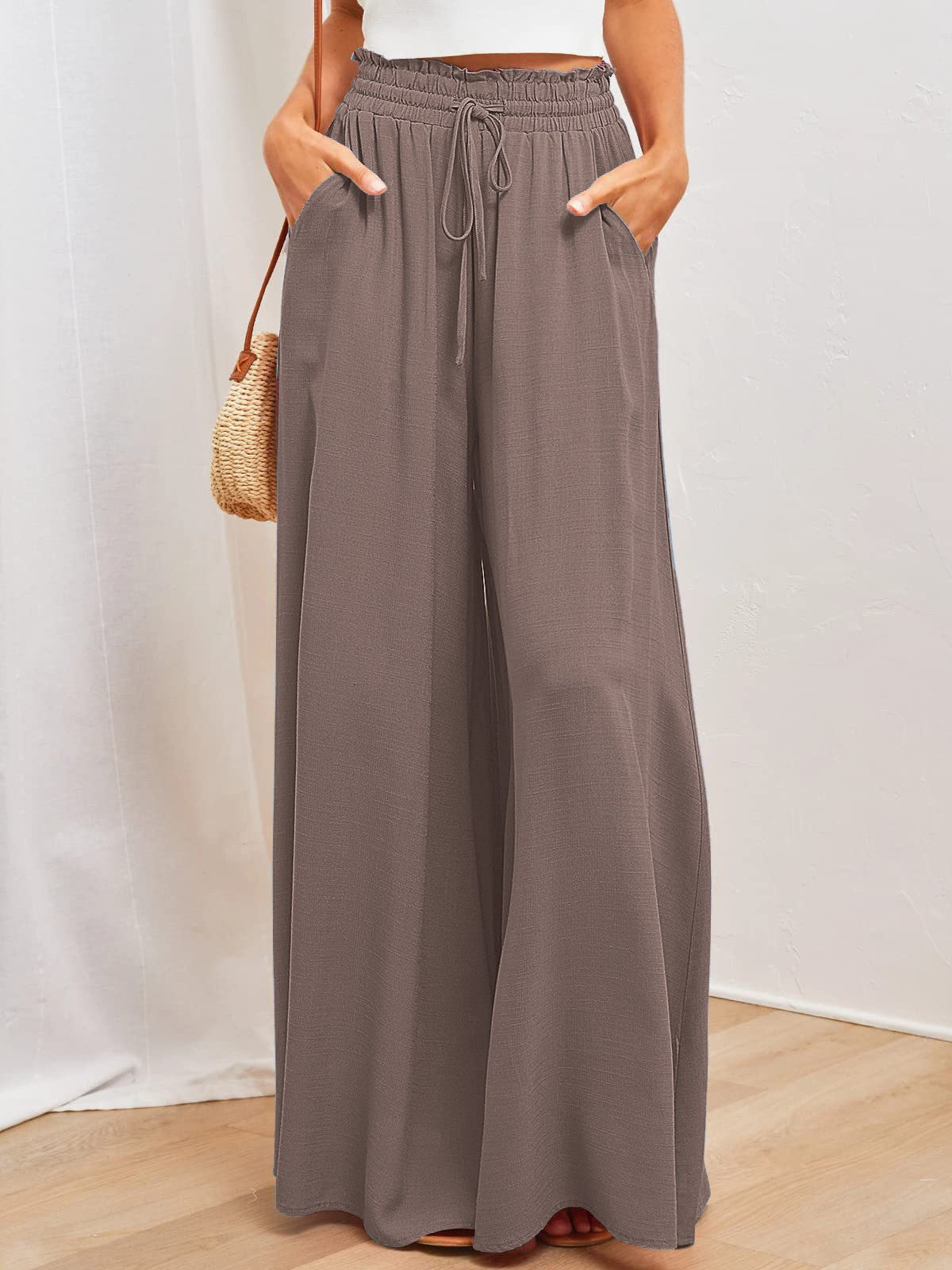# Women's Loose-fitting Fashion Wide-Leg Casual Trousers