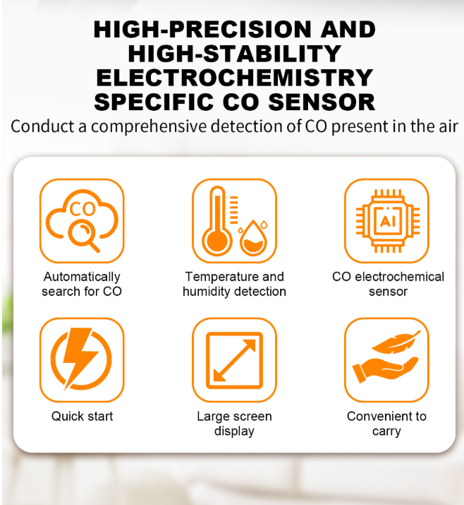 **Carbon Monoxide Detector | Toxic Gas Alarm | Air Quality Monitor**