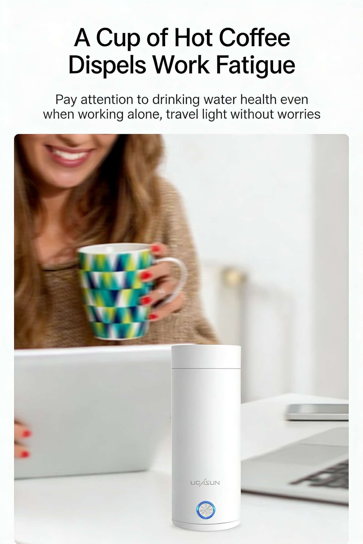 **Small Portable Electric Cup Travel Insulated Kettle**