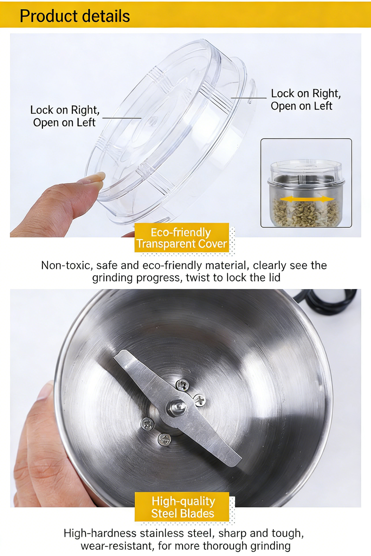 Household ultra-fine electric grinder