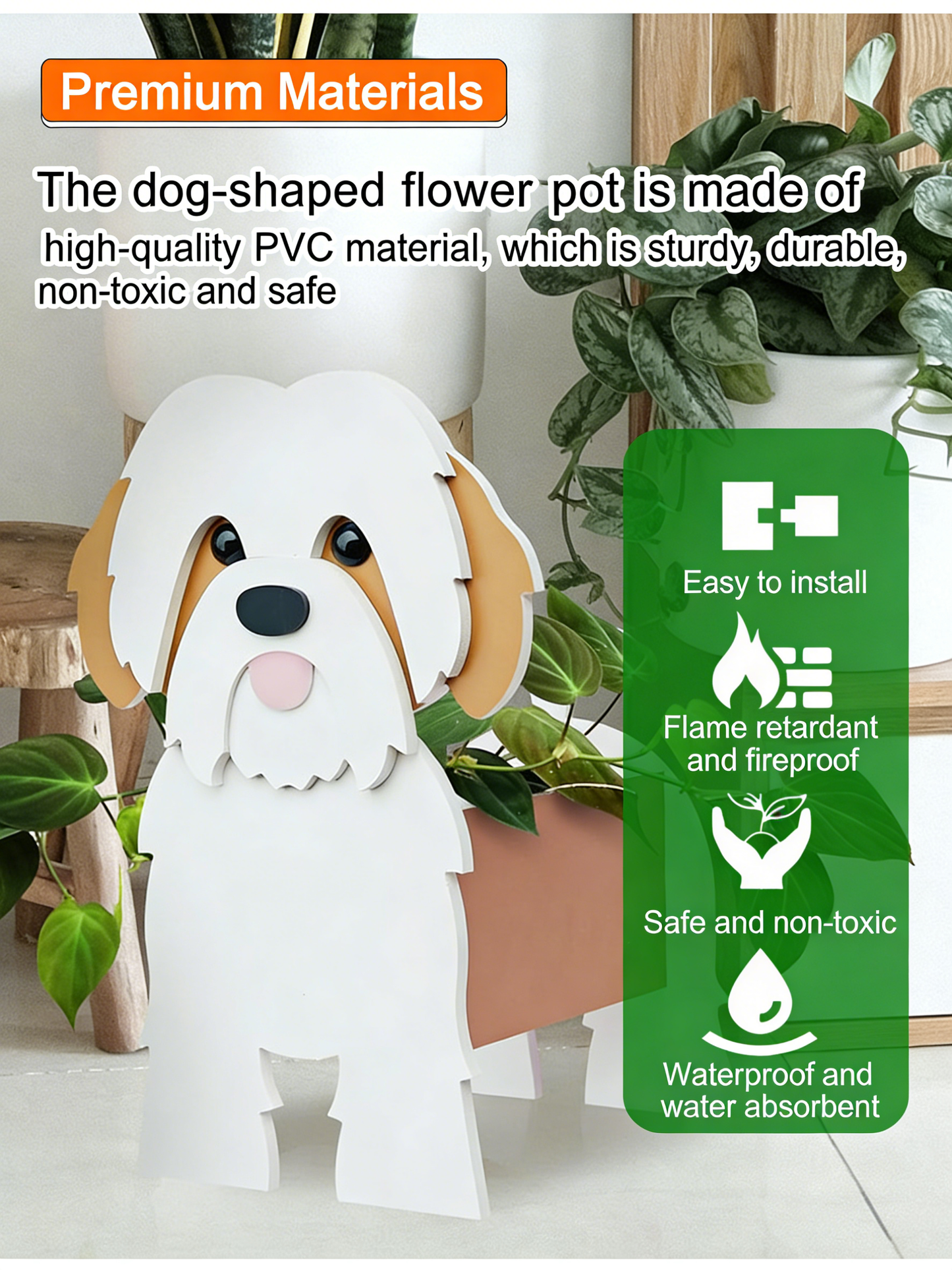 Dog-Shaped Flower Pot for Pets
