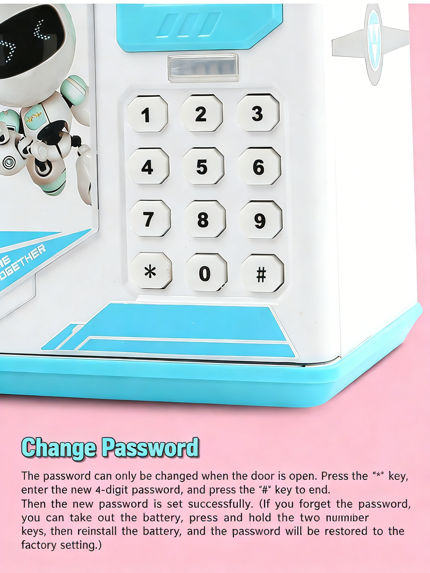 Cartoon children's piggy bank