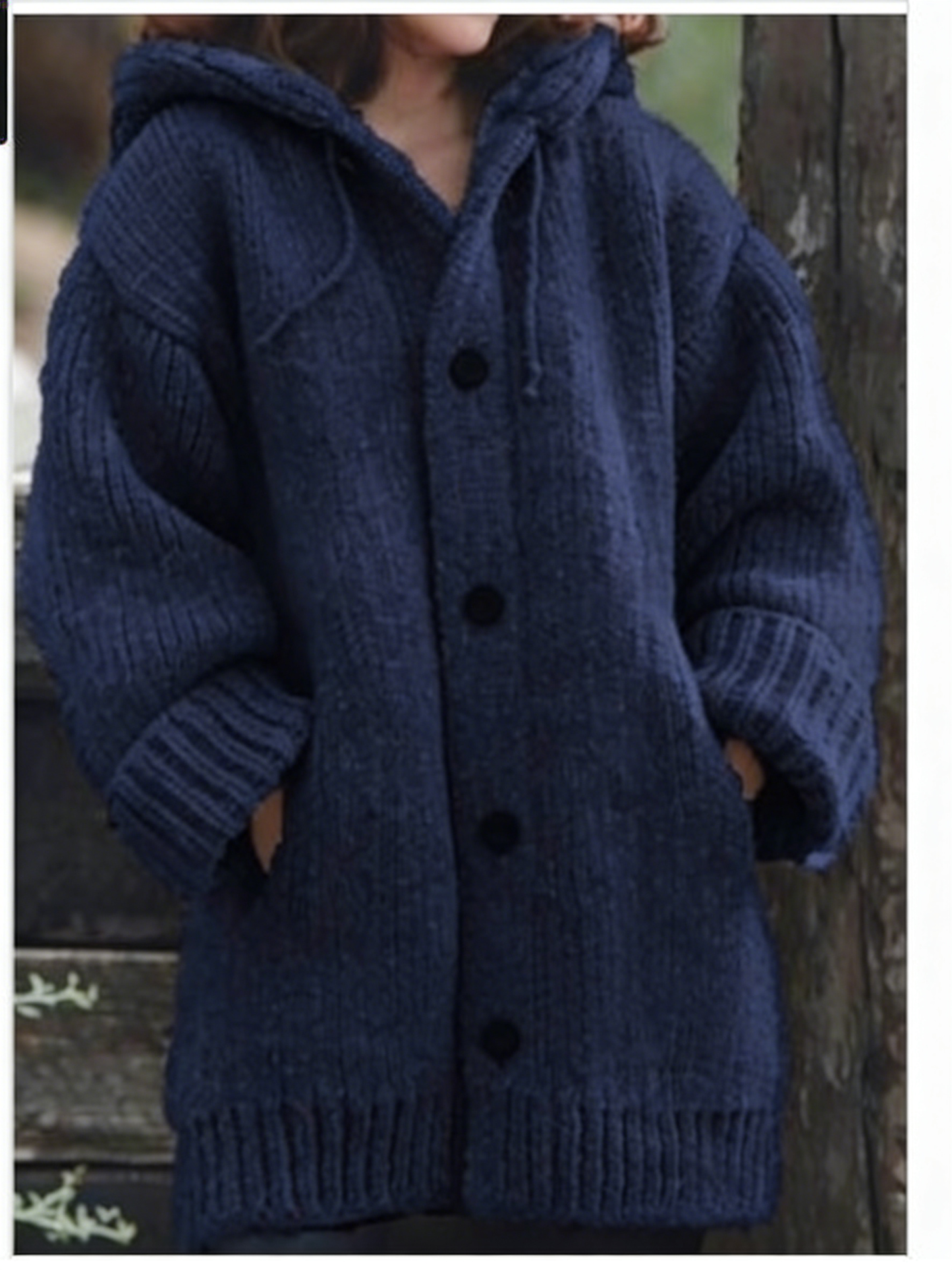 **Stylish Solid Color Loose Fit Warm Sweater for Autumn and Winter**